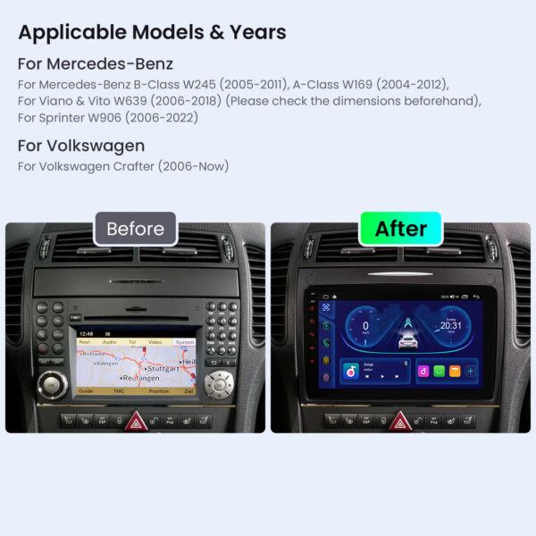 Mercedes-Benz / Volkswagen | Android OS | Octa Core | 4GB RAM & 64GB ROM | IPS Bildschirm | IDP90M245