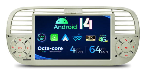 Fiat | Android 14 | Octa Core | 4GB RAM & 64GB ROM | Globale 4G LTE Lösung | PX7450FCLGS