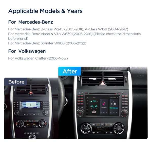 Mercedes-Benz / Volkswagen | Android 14 | Octa Core | 4GB RAM & 64GB ROM | Globale 4G LTE Lösung | PX74M245GS