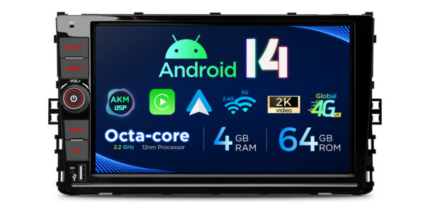 Volkswagen | Android 14 | Octa Core | 4GB RAM & 64GB ROM | Globale 4G LTE Lösung | PX94MTNVGS