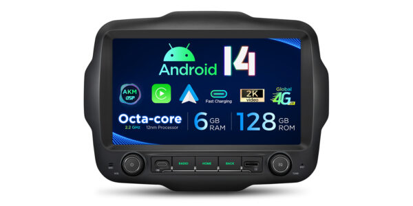 Jeep | Renegade | Android 14 | Octa Core | 4GB RAM & 64GB ROM | Globale 4G LTE Lösung | PXH94RGJLGS