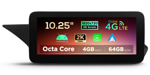 Mercedes-Benz | E-Klasse | Android OS & OEM-System | Octa-Core | 4GB RAM & 64GB ROM | Integriertes 4G LTE | QAMS1440M12EL
