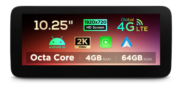 Mercedes-Benz | Android OS & OEM-System | Octa-Core | 4GB RAM & 64GB ROM | Integriertes 4G LTE | QAMS1445