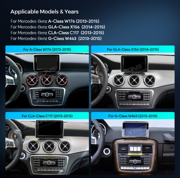 Mercedes-Benz | Android OS & OEM-System | Octa-Core | 4GB RAM & 64GB ROM | Integriertes 4G LTE | QAMS1445