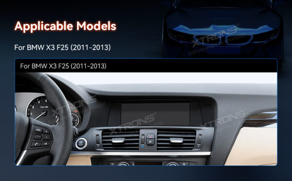 BMW | X3 F25 | Android OS & OEM System | Octa Core | 4GB RAM & 64GB ROM | Integrierte 4G Lösung | QDB80X3CI