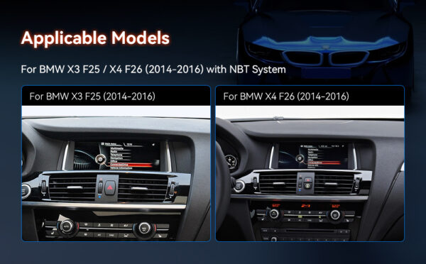 BMW | X3 / X4 | Android OS & OEM System | Octa Core | 4GB RAM & 64GB ROM | Integrierte 4G Lösung | QDB80X3NB
