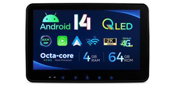 Double DIN | Android 14 | Octa Core | 4GB RAM & 64GB ROM | Globale 4G LTE Lösung | TX122L