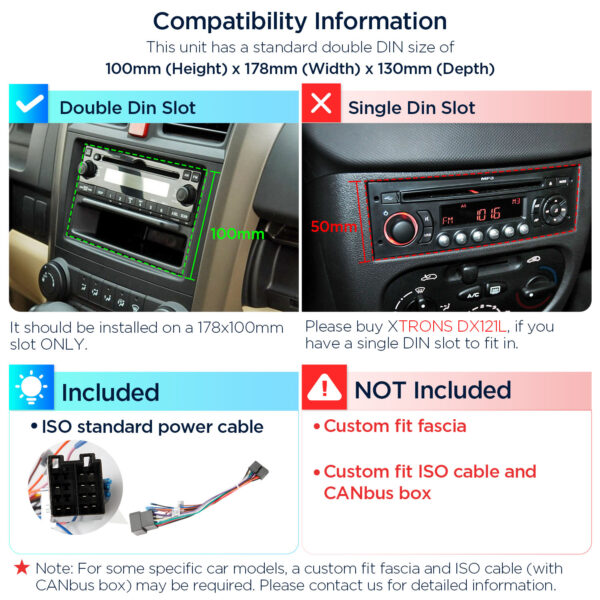 Double DIN | Android 14 | Octa Core | 4GB RAM & 64GB ROM | Globale 4G LTE Lösung | TX122L