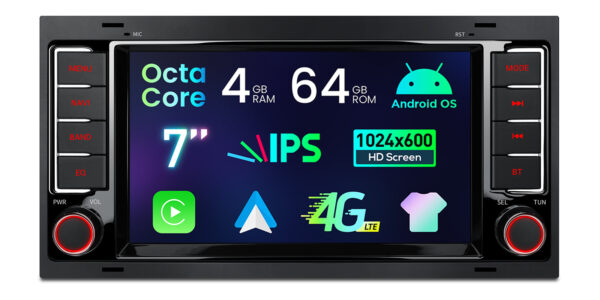 Volkswagen | Android OS | Octa Core | 4GB RAM & 64GB ROM | IPS Bildschirm | ID70TRVL