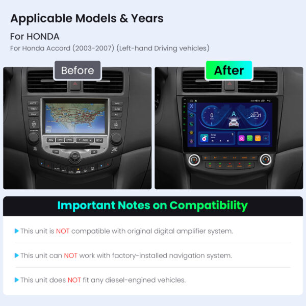 Honda | Android OS | Octa Core | 4GB RAM & 64GB ROM | IPS Bildschirm | IDP10ACHLA