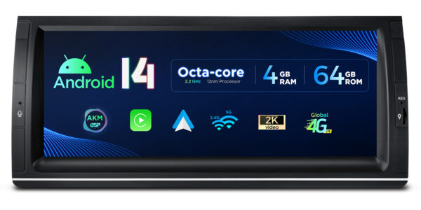 BMW | X5 E53 | Android 14 | Octa Core | 4GB RAM & 64GB ROM | Globale 4G LTE Lösung | PX1453BLHGS