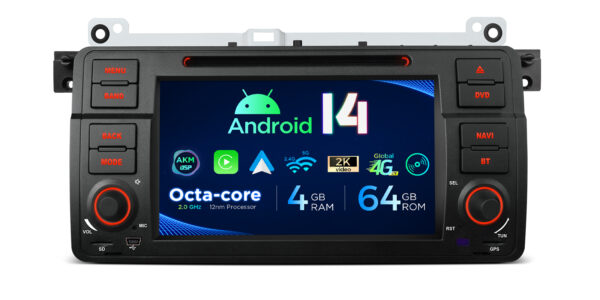 BMW/Rover/MG | Android 14 | Octa Core | 4GB RAM & 64GB ROM | Globale 4G LTE Lösung | PX7446BGS