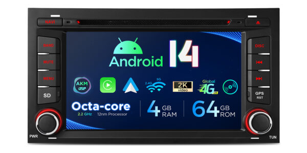 Seat Leon | Android 14 | Octa Core | 4GB RAM & 64GB ROM | Globale 4G LTE Lösung | PX74LESGS