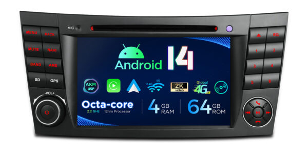 Mercedes-Benz | Verschiedene | Android 14 | Octa Core | 4GB RAM & 64GB ROM | Globale 4G LTE Lösung | PX74M211GS