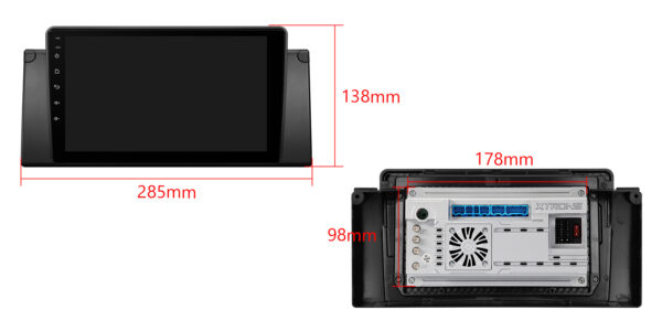 BMW E39/E38 | Android 14 | Octa Core | 4GB RAM & 64GB ROM | Globale 4G LTE Lösung | PXP9439BGDAB