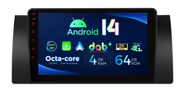 BMW X5 E53 | Android 14 | Octa Core | 4GB RAM & 64GB ROM | Globale 4G LTE Lösung | PXP9453BGDAB