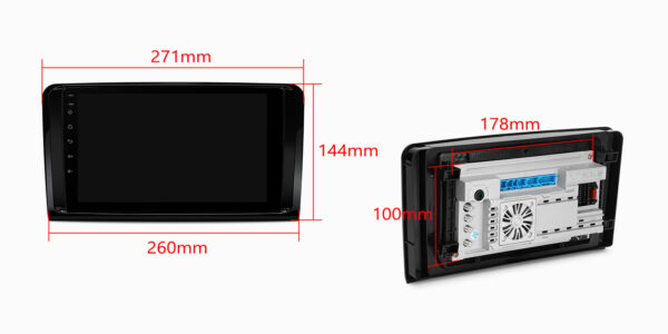 Mercedes-Benz | Android 14 | Octa Core | 4GB RAM & 64GB ROM | Globale 4G LTE Lösung | PXP94M164GDAB