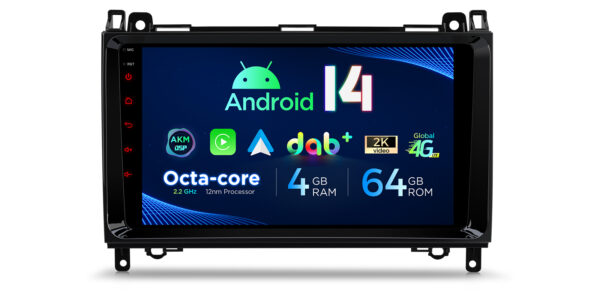 Mercedes-Benz / Volkswagen | Android 14 | Octa Core | 4GB RAM & 64GB ROM | Globale 4G LTE Lösung | PXP94M245GDAB