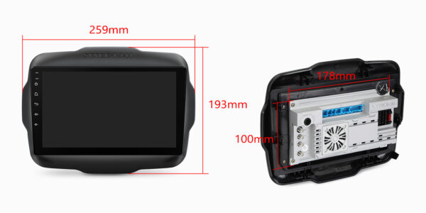 Jeep | Renegade | Android 14 | Octa Core | 4GB RAM & 64GB ROM | Globale 4G LTE Lösung | PXP94RGJGDAB