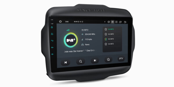 Jeep | Renegade | Android 14 | Octa Core | 4GB RAM & 64GB ROM | Globale 4G LTE Lösung | PXP94RGJGDAB