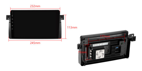 BMW/Rover/MG | Qualcomm 665| Android 14 | Octa Core | 8GB RAM &256GB ROM | HDMI Ausgang | IQP9446BP