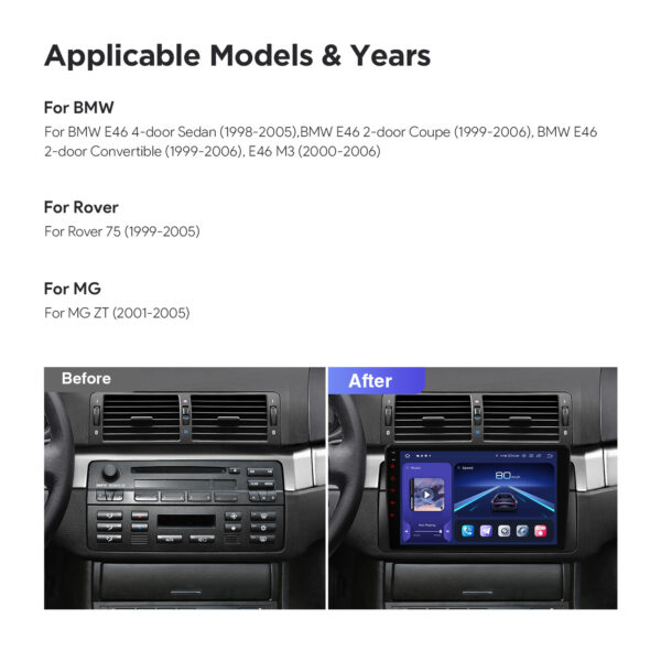 BMW/Rover/MG | Qualcomm 665| Android 14 | Octa Core | 8GB RAM &256GB ROM | HDMI Ausgang | IQP9446BP