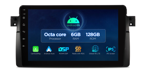 BMW/Rover/MG | Android OS | Octa Core | 6GB RAM & 128GB ROM | QLED Display | Globale 4G LTE Lösung | IXAP9446BL